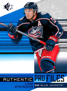 2019-20 UD SP - Cam Atkinson - Authentic Profiles Blue #AP-CA