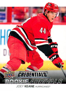 2021-22 UD Credentials - Joey Keane - Rookie Arrivals #RA-21