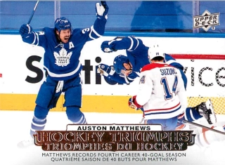 2022-23 UD Tim Hortons Collector's Series - Auston Matthews - Hockey Triumphs #HT-1