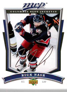 2007-08 UD MVP - Rick Nash #22