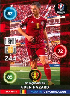 2015 Panini Adrenalyn XL Road to UEFA Euro 2016 - Eden Hazard #32
