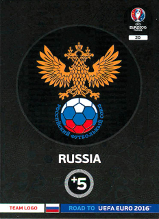 2015 Panini Adrenalyn XL Road to UEFA Euro 2016 - Russia - Team Logo #20