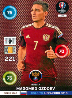 2015 Panini Adrenalyn XL Road to UEFA Euro 2016 - Magomed Ozdoev #275