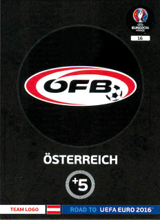 2015 Panini Adrenalyn XL Road to UEFA Euro 2016 - Austria - Team Logo #16