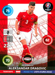 2015 Panini Adrenalyn XL Road to UEFA Euro 2016 - Aleksandar Dragovic #137