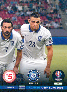 2015 Panini Adrenalyn XL Road to UEFA Euro 2016 - Greece - Line-Up #99