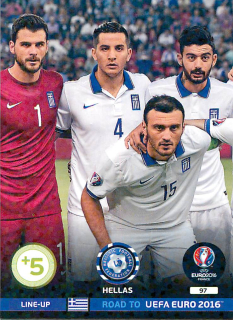 2015 Panini Adrenalyn XL Road to UEFA Euro 2016 - Greece - Line-Up #97