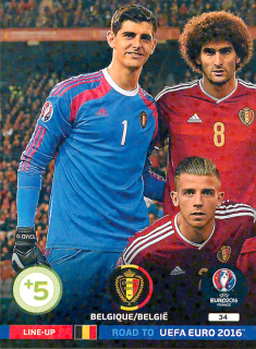 2015 Panini Adrenalyn XL Road to UEFA Euro 2016 - Belgium - Line-Up #34