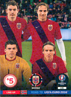 2015 Panini Adrenalyn XL Road to UEFA Euro 2016 - Norway - Line-Up #135