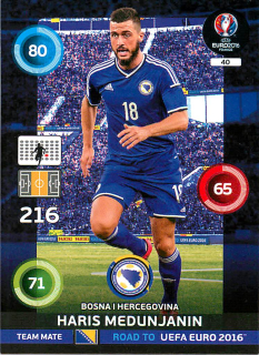 2015 Panini Adrenalyn XL Road to UEFA Euro 2016 - Haris Medunjanin #40