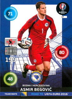 2015 Panini Adrenalyn XL Road to UEFA Euro 2016 - Asmir Begovic #37