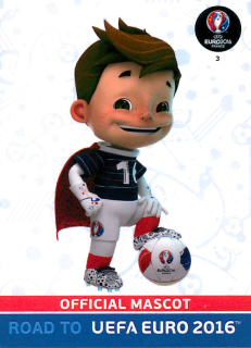 2015 Panini Adrenalyn XL Road to UEFA Euro 2016 - Official Mascot #3