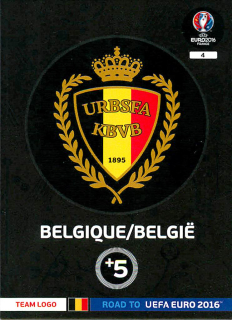 2015 Panini Adrenalyn XL Road to UEFA Euro 2016 - Belgium - Team Logo #4
