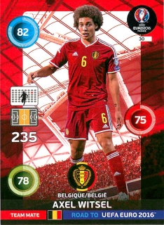 2015 Panini Adrenalyn XL Road to UEFA Euro 2016 - Axel Witsel #30