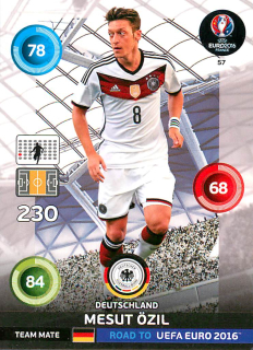 2015 Panini Adrenalyn XL Road to UEFA Euro 2016 - Mesut Ozil #57
