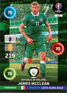 2015 Panini Adrenalyn XL Road to UEFA Euro 2016 - James McClean #113