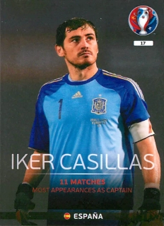 2015 Panini Adrenalyn XL UEFA Euro - Iker Casillas - Legend #17