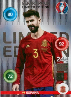 2015 Panini Adrenalyn XL UEFA Euro - Gerard Pique - Limited Edition