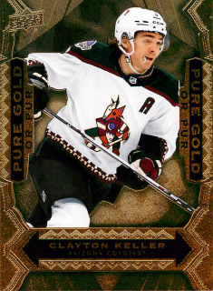 2024-25 UD Tim Hortons - Clayton Keller - Pure Gold #PG-16