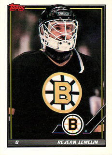 1991-92 Topps - Rejean Lemelin #497