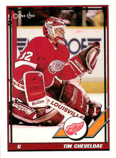 1991-92 O-Pee-Chee - Tim Cheveldae #35