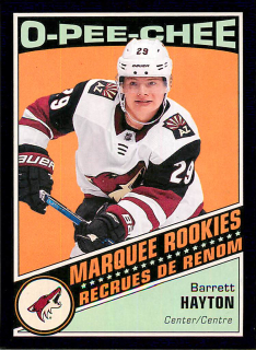 2019-20 UD O-Pee-Chee - Barrett Hayton - Marquee Rookies Retro Black /100 #627