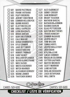 2024-25 UD O-Pee-Chee - Checklist 501-600 #600
