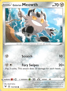 Galarian Meowth #112