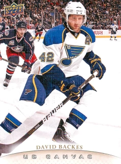 2011-12 UD Series 1 - David Backes - Canvas #C74