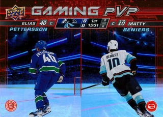 2024-25 UD Series 1 - Elias Pettersson, Matty Beniers - Gaming PVP #GPVP-22