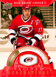 2022-23 UD Trilogy - Rod Brind'Amour - Generations Red /599 #TG-6A