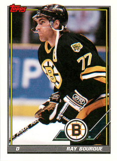 1991-92 Topps - Ray Bourque #66
