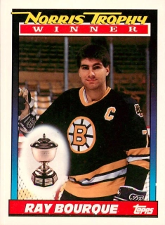 1991-92 Topps - Ray Bourque - Norris Trophy Winner #517