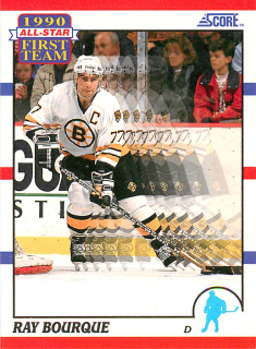 1990-91 Score - Ray Bourque (English) - All-Star First Team #313