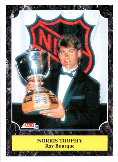 1991-92 Score Canadian - Ray Bourque - Norris Trophy (English) #319
