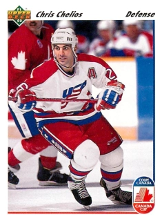 1991-92 UD Series - Chris Chelios - Canada Cup #37