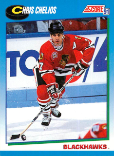1991-92 Score Canadian - Chris Chelios (English) #455