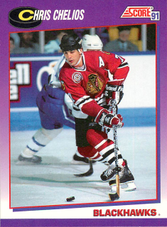 1991-92 Score - Chris Chelios (English) #235