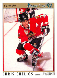1991-92 O-Pee-Chee Premier - Chris Chelios #17