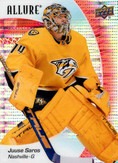 2023-24 UD Allure - Juuse Saros - Red Rainbow #78
