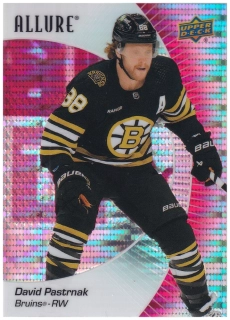 2023-24 UD Allure - David Pastrňák - Red Rainbow #95