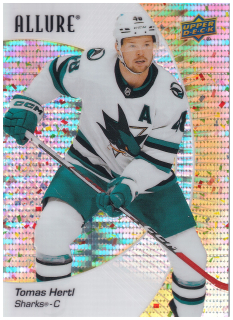 2023-24 UD Allure - Tomáš Hertl - Gold Glitter Bomb /199 #91