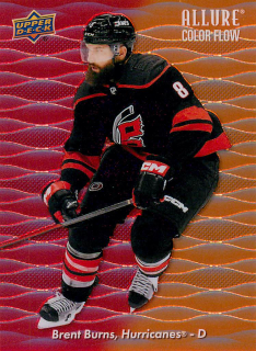 2023-24 UD Allure - Brent Burns - Color Flow Red-Orange #CF-33