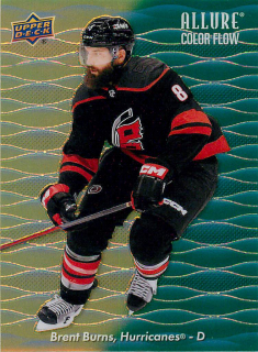 2023-24 UD Allure - Brent Burns - Color Flow Yellow-Green #CF-33