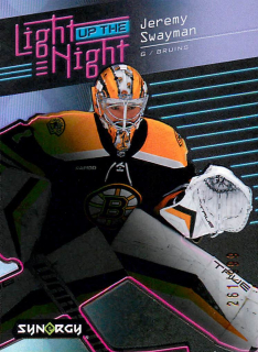 2023-24 UD Synergy - Jeremy Swayman - Light Up The Night /999 #LN-JS