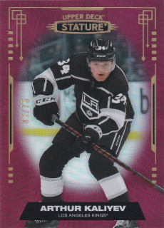 2021-22 UD Stature - Arthur Kaliyev - Red /75 #29