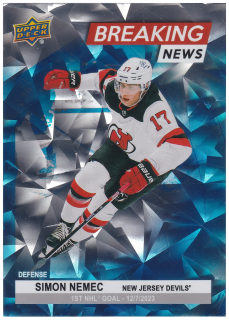 2024-25 UD Series 1 - Šimon Nemec - Breaking News #BN-30