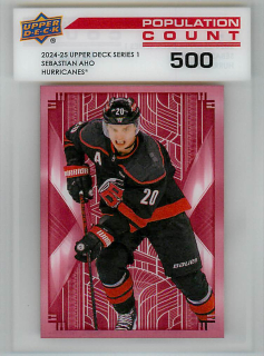 2024-25 UD Series 1 - Sebastian Aho - Population Count 500 #PC-6