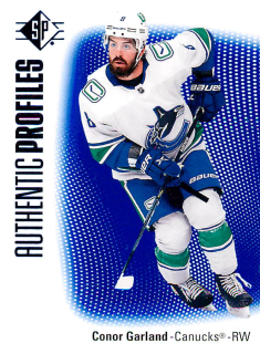 2021-22 UD SP - Conor Garland - Authentic Profiles Blue #AP-1