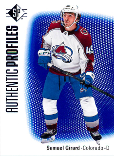 2021-22 UD SP - Samuel Girard - Authentic Profiles Blue #AP-9